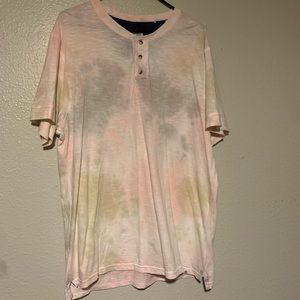 T-Shirt, tye dyed style, quarter button, worn once, excellent condition.